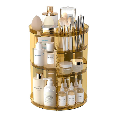 Rotating makeup organizer diy - rotating,