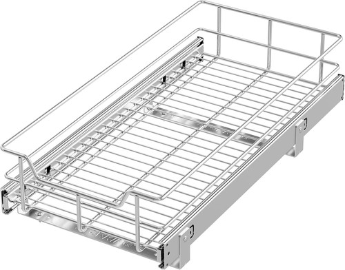 Pull out cabinet organizer - out,