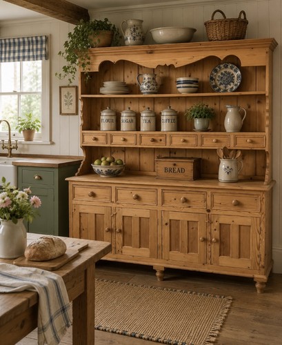 Vintage large pine kitchen - vintage,