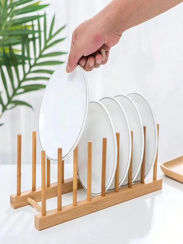 Wooden dish plate - dish, stand