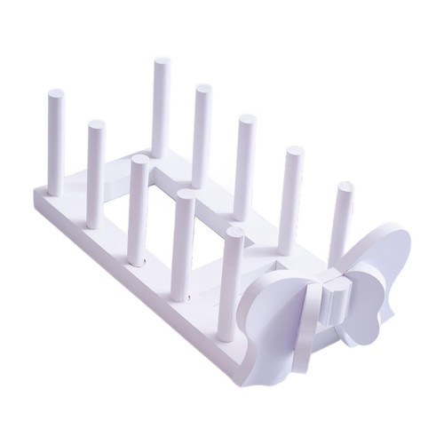 Plate rack stand wooden dish - plate,